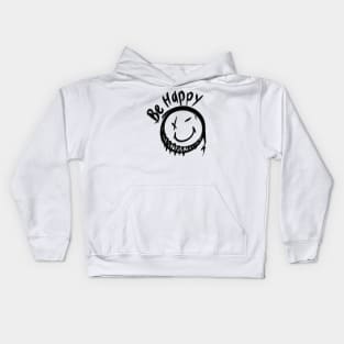 Be Happy / Smile / Happy smile / Emoji Kids Hoodie